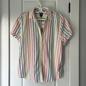 NWT Gap Striped Button Down Shirt